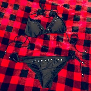 Alexander McQueen for Target black studded bikini